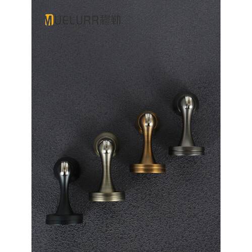 MUELURR穆勒强磁吸力门吸卫生间门吸门器门阻黑色门挡门阻防撞器