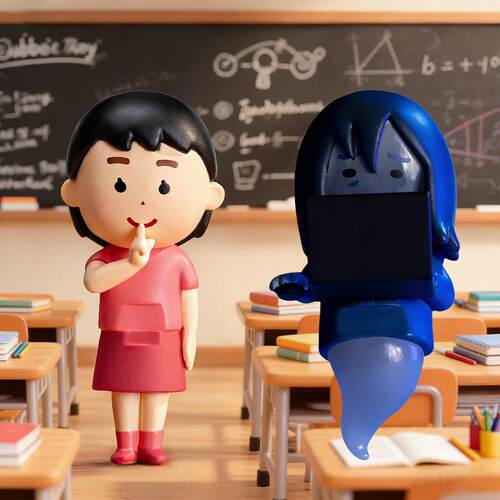 插画小人盲盒恭喜又活了一天玩偶公仔手办日本的irasutoya hipper