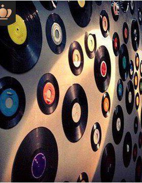 复古工业风黑胶唱片碟片模型道具墙饰壁饰酒吧创意怀旧装饰品摆件