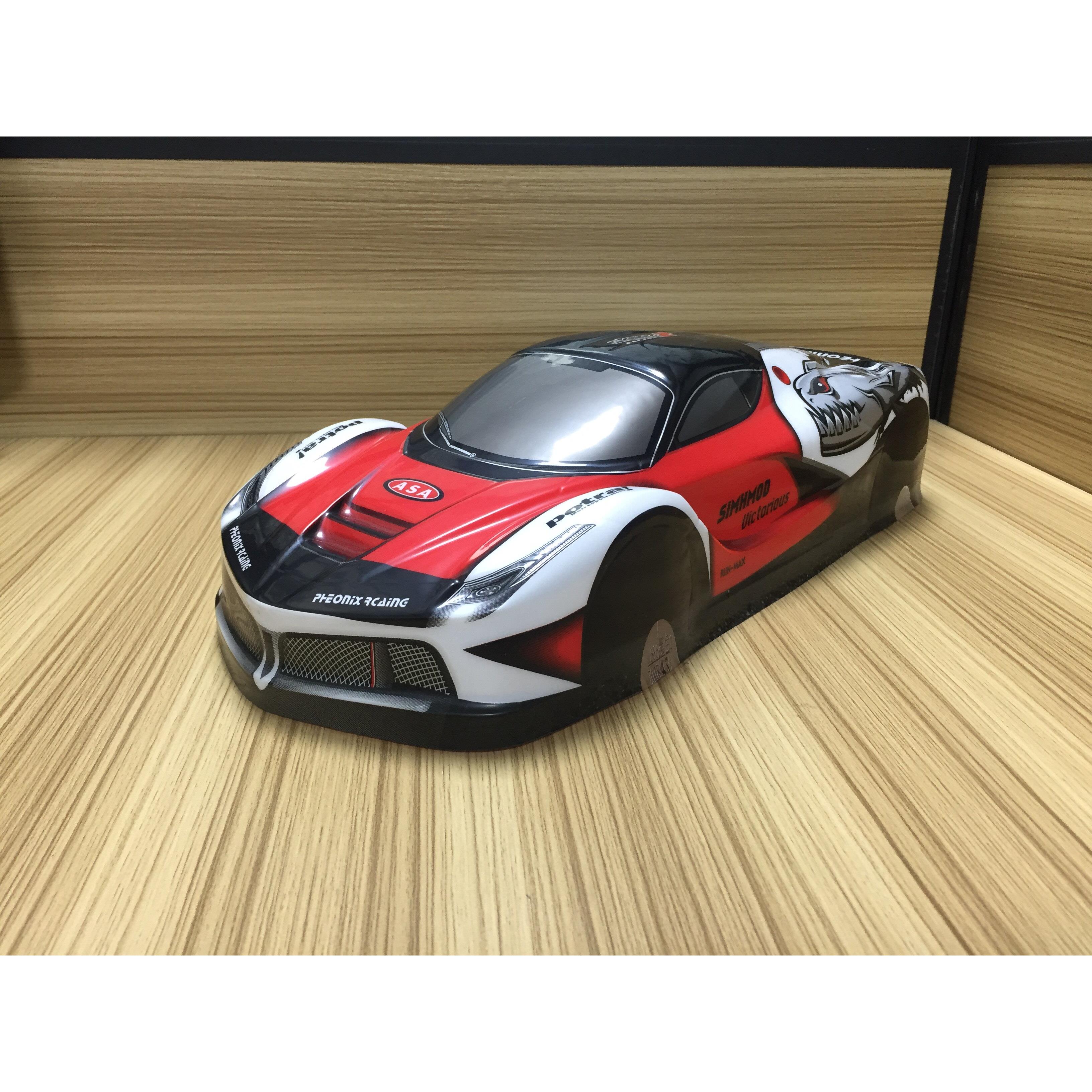 聚乐1/10 LA ferrari法拉利RC平跑赛车软车壳漂移遥控车宽190MM