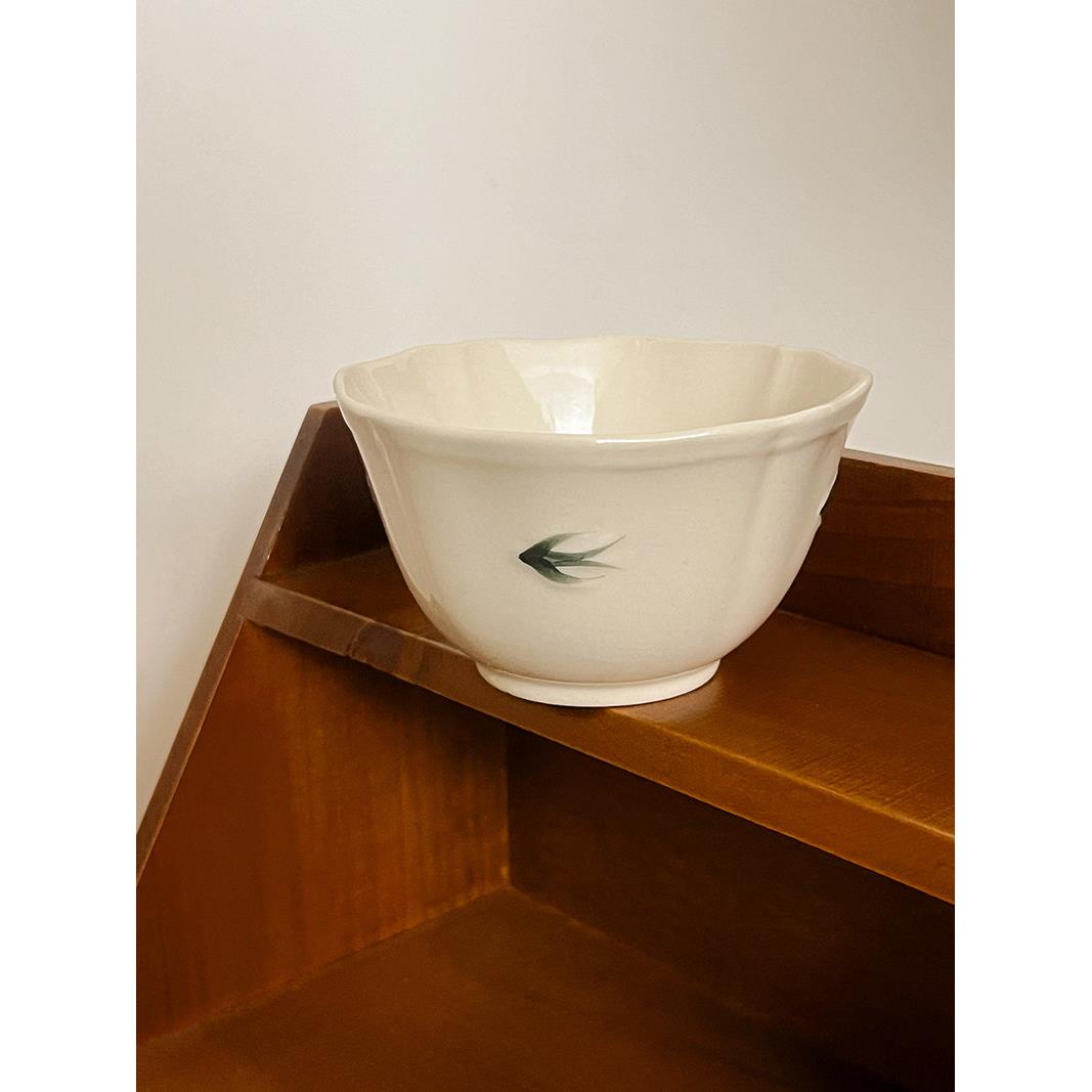 好奇卡卡 燕子归来日式复古酸奶碗小碗燕麦碗餐具甜品碗家用陶瓷