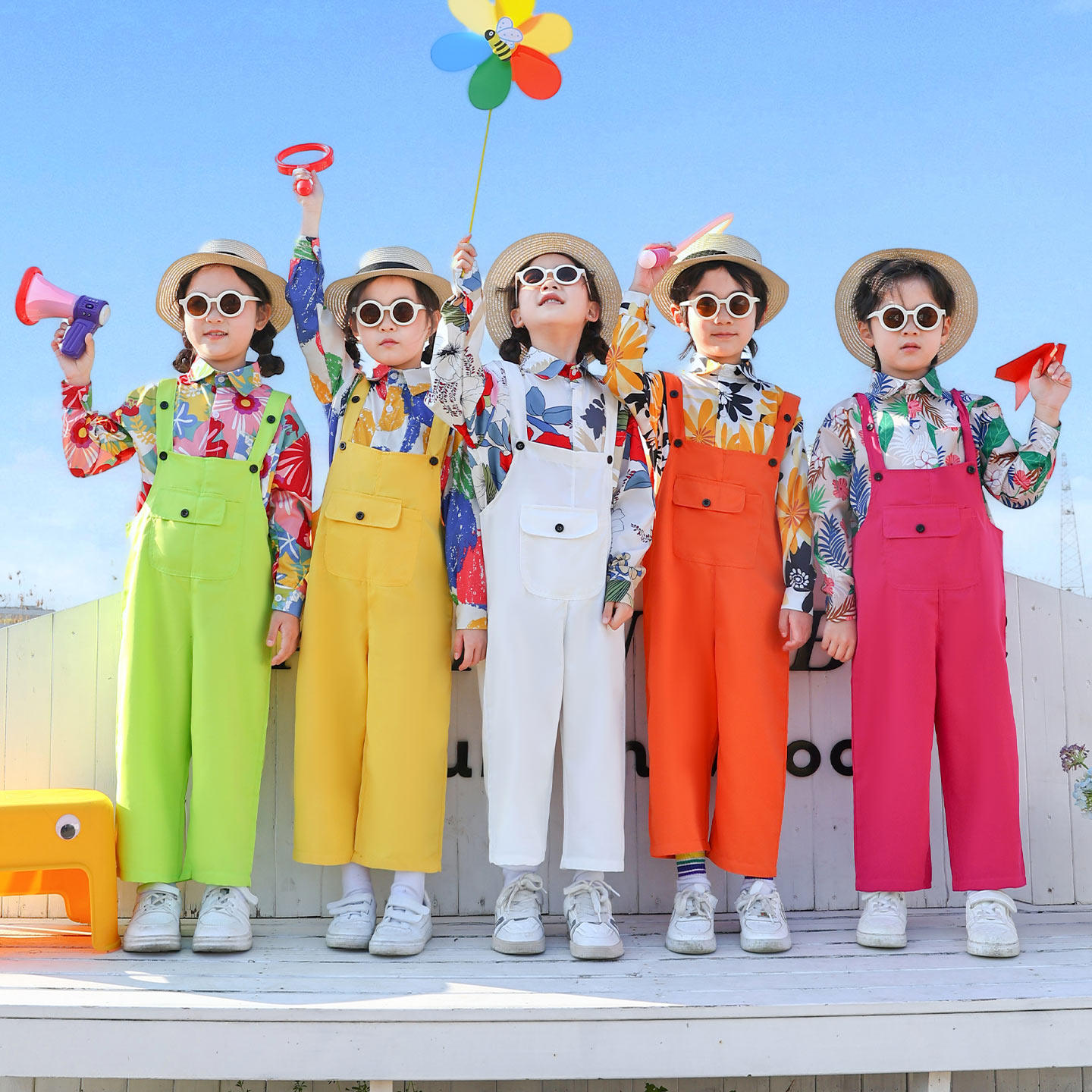 儿童啦啦队演出服幼儿园毕业