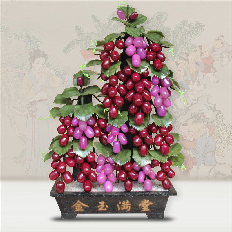 玉石特葡萄树盆景室 现代简约 家居装饰品礼品
