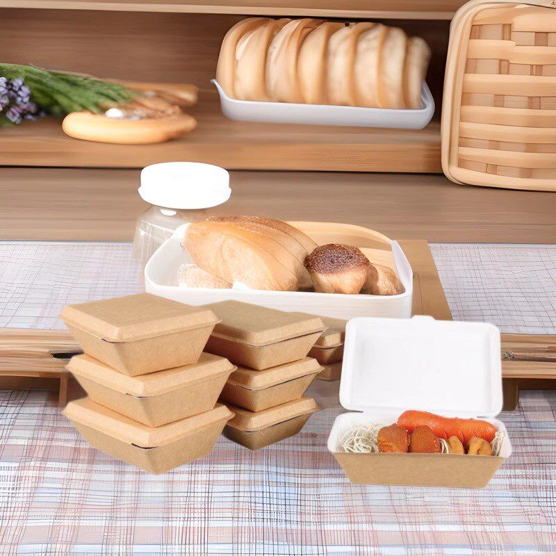 牛纸餐盒一次性温长方形批外送打包商用炒饭炸鸡饺野炊发烤香肠