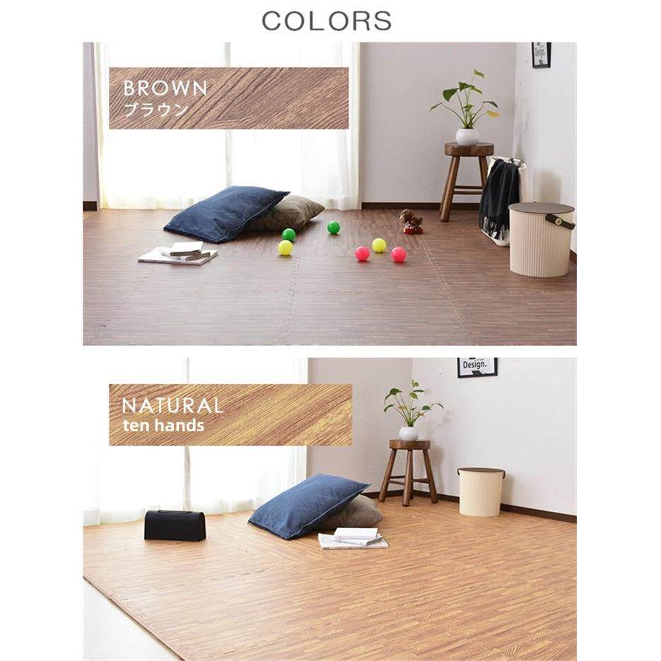 出口日本仿木纹地垫卧室客厅拼接垫泡沫地板垫60套餐全国包邮