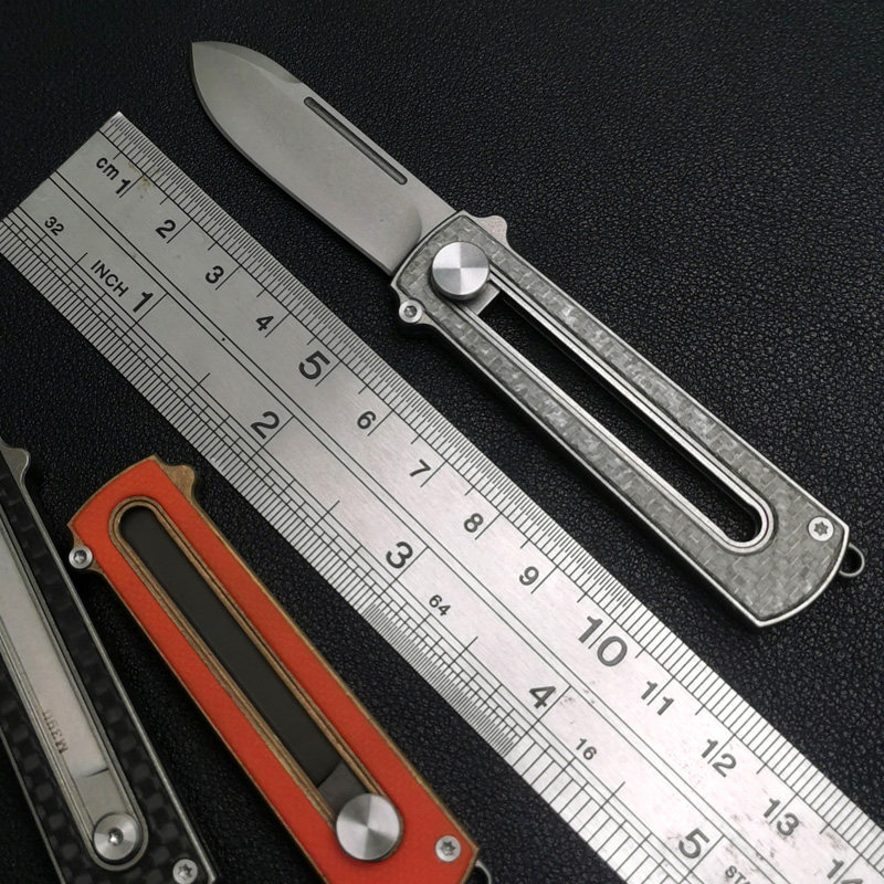 M390粉末钢折刀高硬度锋利超快迷你户外便携随身钥匙扣小水果刀具图片