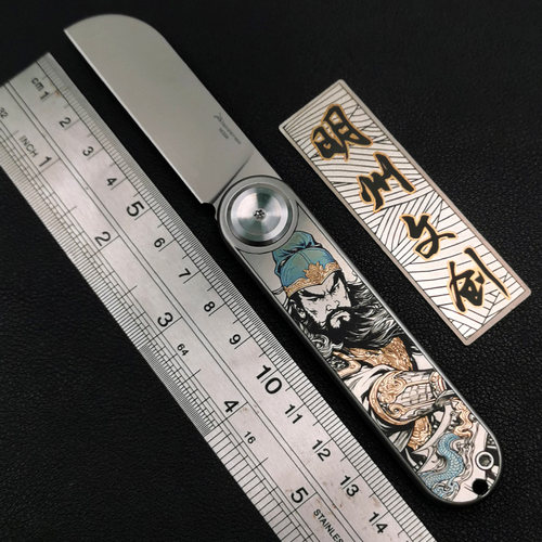 奥地利M398粉末钢折刀高硬度锋利拆快递无锁EDC随身钛合金水果刀