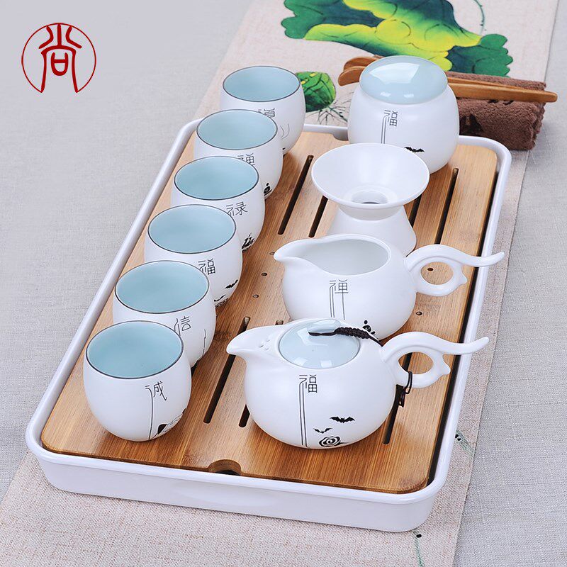 茶杯一套装小套家用室中式泡茶陶瓷杯子功夫茶具套杯简约现代
