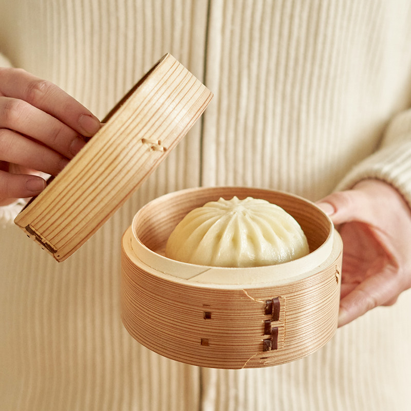 台湾迷你竹 肆月竹单层 早茶点心用蒸锅 田园风竹