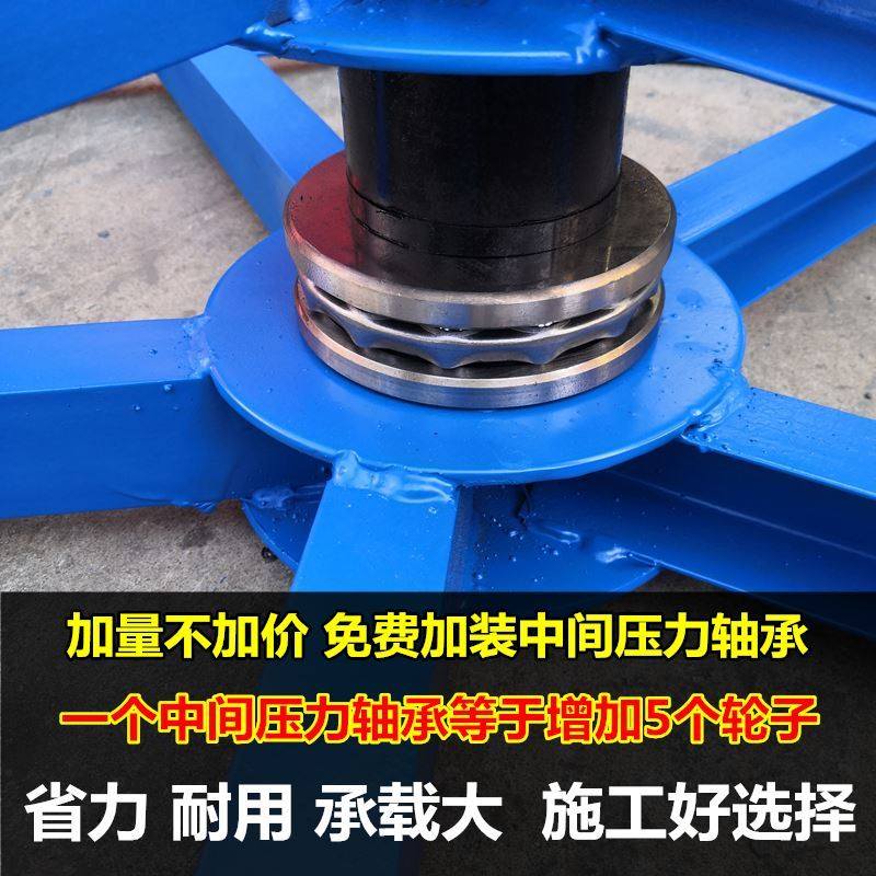 加强放盘光缆光纤卧式放架电缆铁盘钢绞放支架