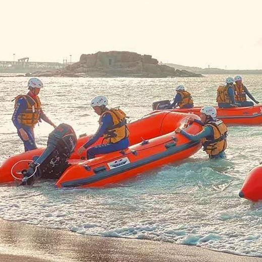 源头工厂应急冲锋舟防汛橡皮艇救生皮划艇救援充气船铝合金底