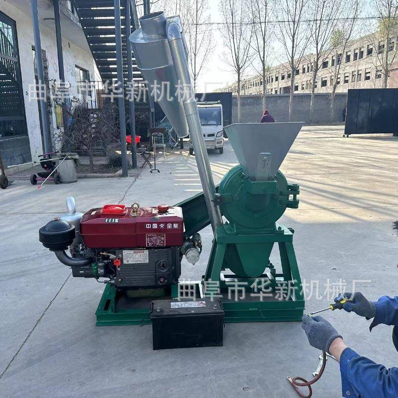 大型玉米粉碎机加厚铸铁磨头齿爪式粉碎机五谷杂粮大米磨粉机