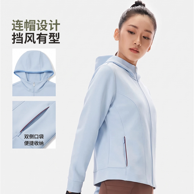 李宁2026秋新款连帽健身运动外套上衣女长袖休闲开衫卫衣AWDW502