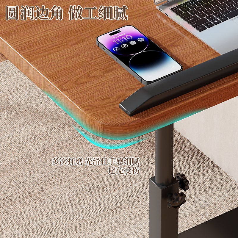 可升降床边桌卧室床头柜替代品可折叠置物架沙发边小桌Z子阳台茶