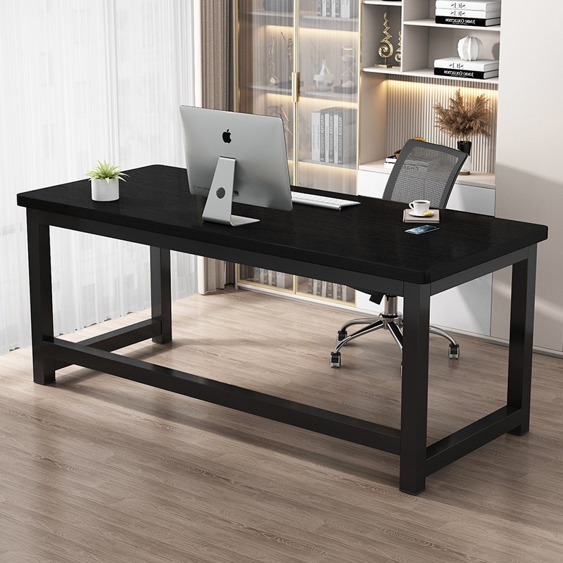 圆角台式电脑f桌家用书桌简约现代办公桌长方形学生学习桌书桌子