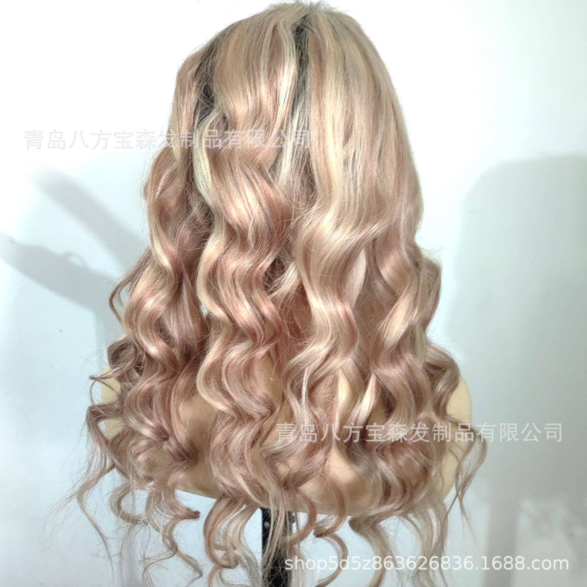 13*6前蕾丝半机制头套半机半手真人发蕾丝highlight front wig