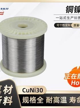 多尺寸厂家供应电阻器电阻元件铜镍合金丝CuNi30电热合金0.02mm