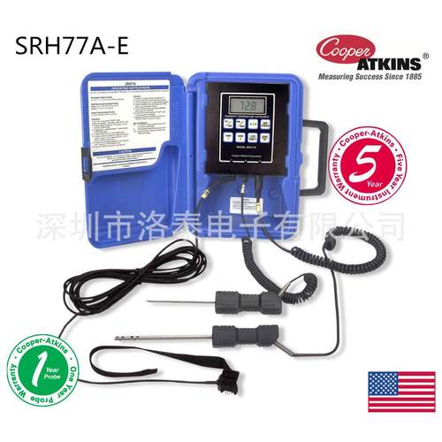 【美国 Cooper-Atkins】SRH77A-E 热电阻温湿度仪套装 三通道测量