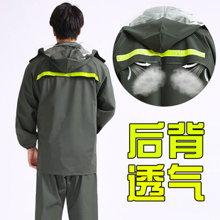 雨衣雨裤 全身防暴雨成y人加厚摩托电动车外卖骑手雨服远 套装 男款