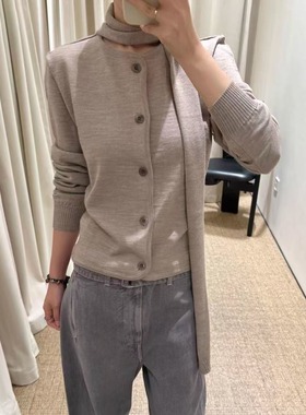 ICEYY lem不规则设计收腰飘带针织衫aire慵懒风高级感内搭上衣女