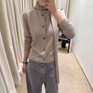 ICEYY aire慵懒风高级感内搭上衣女 lem不规则设计收腰飘带针织衫