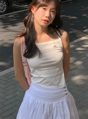 ICEYY marchan设计感装饰甜美吊带背心休闲修身显瘦简约打底上衣