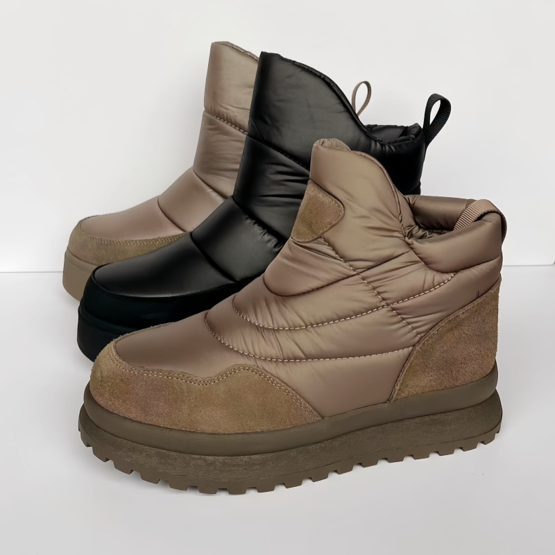 抗寒-20°C出口俄罗斯冬季女子羊毛时尚雪地靴加绒保暖舒适女棉靴