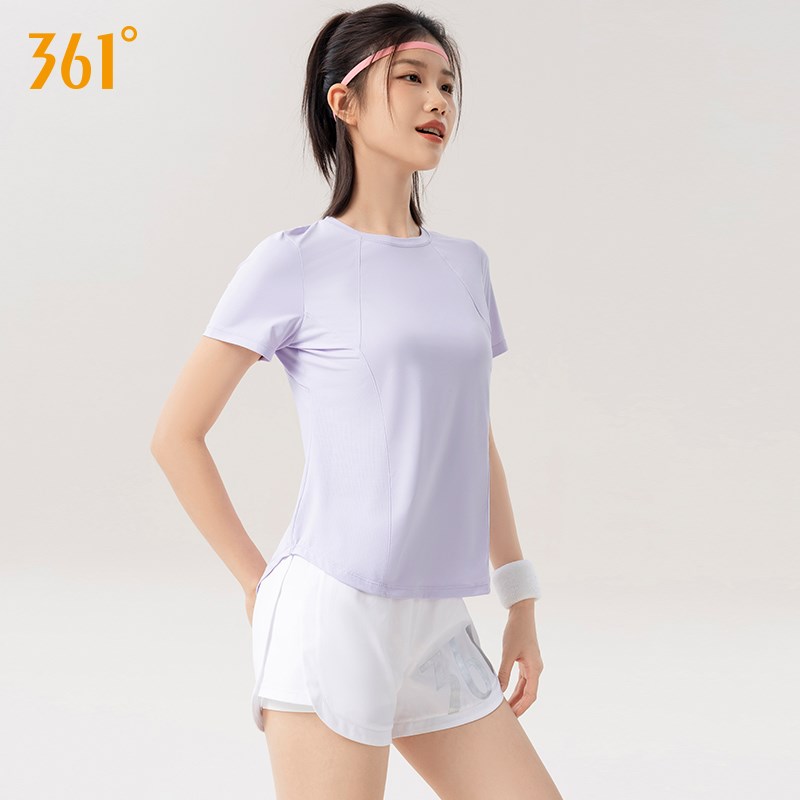 361运动套装女夏季2025新款高级E感运动服短袖短裤跑步瑜伽服套装