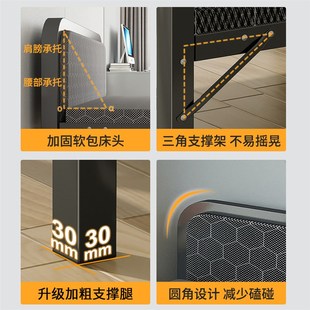 折叠床单人床家用l简易午休床成人铁床办公室午睡床宿舍硬板小床