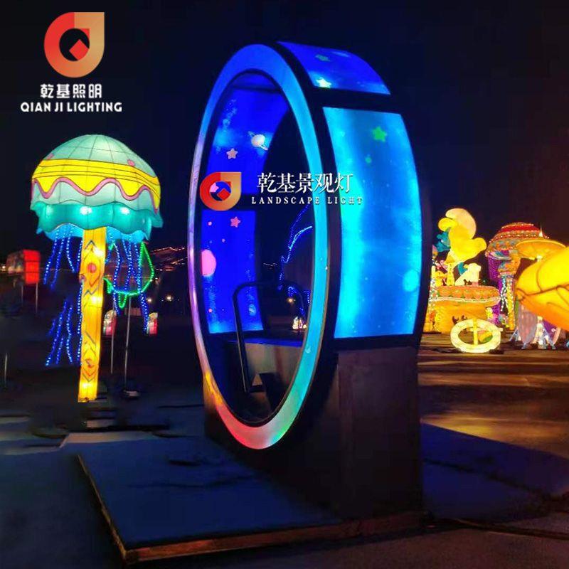 文旅户外园林景观小品灯互动单车造型景观灯户外园林景观工程