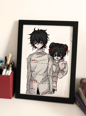 新款二次元动漫创意卡通相框照片漫展cos摆件礼物送朋友闺蜜