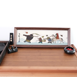 瑞幸纸袋收纳相框手工diy定制画框装裱咖啡纸袋自己动手展示框