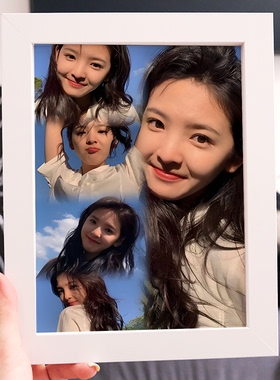 章若楠周边海报相框ins风小众照片定制摆台明星爱豆生日礼物摆件