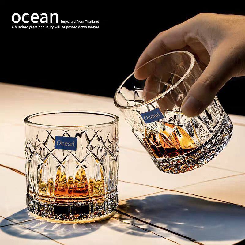 泰国进口欧欣Ocean威士忌酒杯套装高档水晶玻璃洋酒杯家用啤酒杯