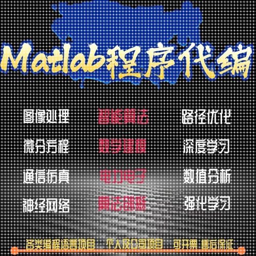 matlab代编程序代做代码帮做编程Python深度机器学习图像信号处理