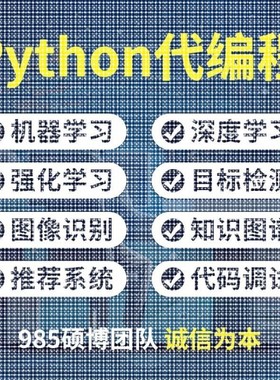 python算法覆现优化图像识别强化学习深度学习Matlab建模彷真指导