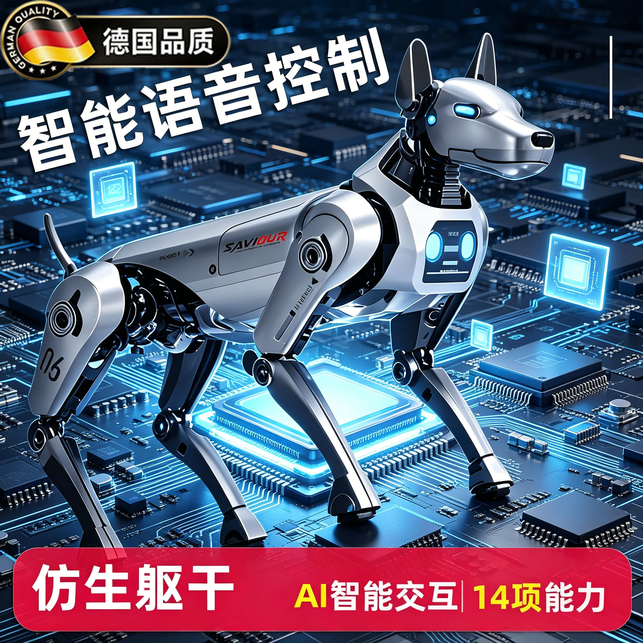 德国新款ai人工智能机器狗生日礼