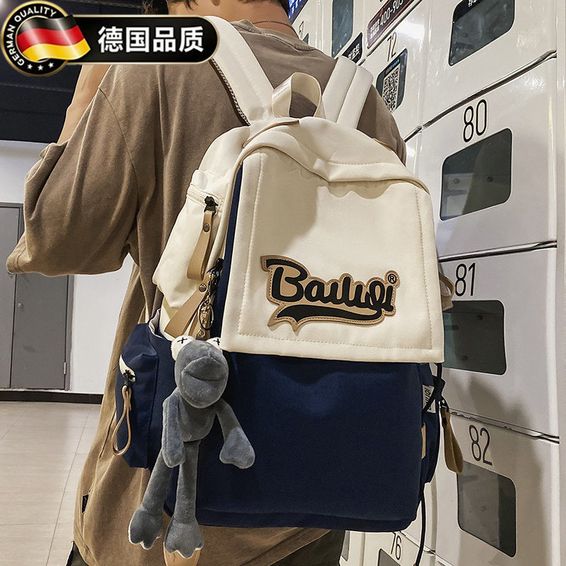 德国男生高中生大容量尼龙双肩包