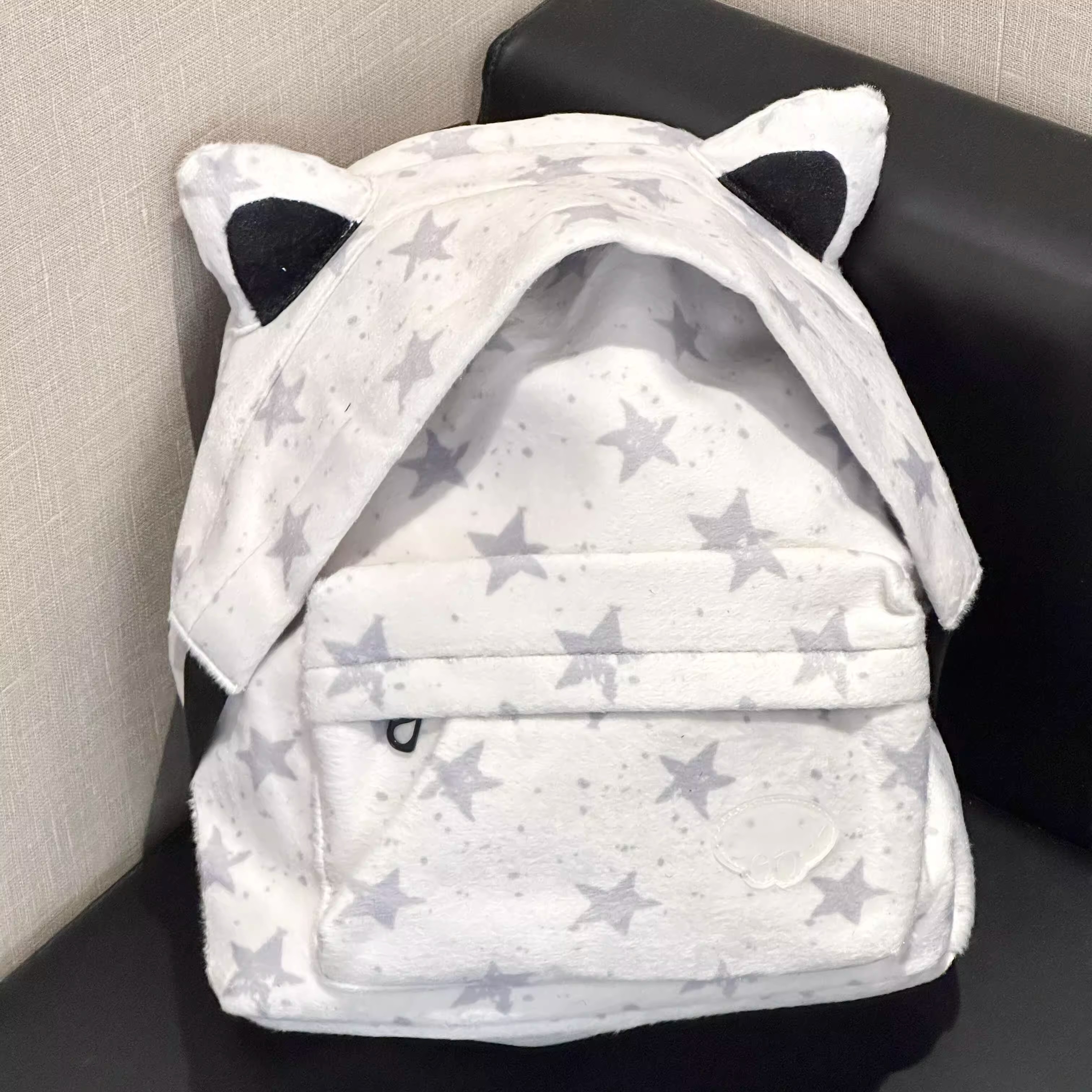 星星猫耳朵书包初中高中女生