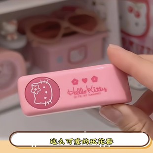 kitty猫压花器可爱卡通立体浮雕印章创意凯蒂猫图案金属压花贴纸