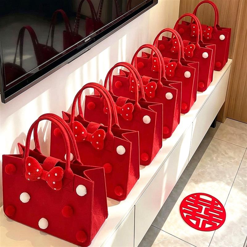 【备婚好物】伴手礼结婚送宾客礼盒送伴娘包包礼袋手提喜糖袋小众