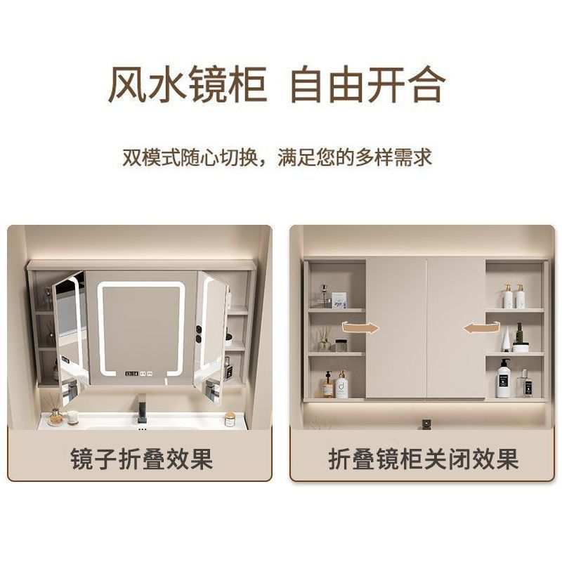 好用吊柜木质浴室柜卫生间壁柜地柜洗脸家用简约洗手池陶瓷一体盆