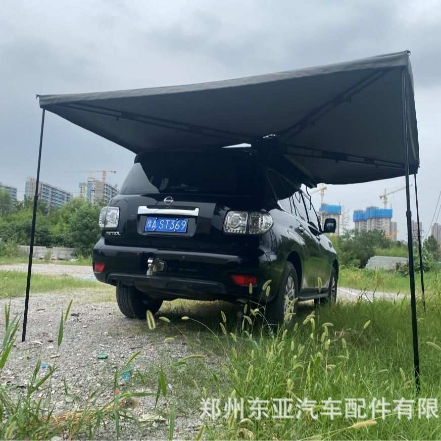 270度车边帐篷遮阳篷车载扇形天幕房车侧边帐车顶帐篷免搭建速开