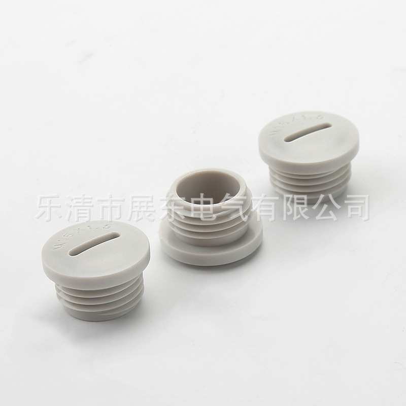 厂家供应尼龙闷盖M16带螺纹防水堵头塑料闷盖孔塞塑料堵塞件