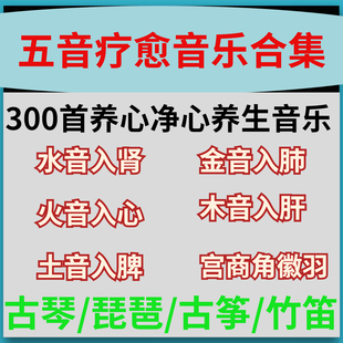 五音养生净心疗愈瑜伽茶馆车载五行音药会馆舒缓冥想打坐轻音乐