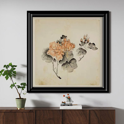 花卉风景人物动物手绘侘寂风装饰画印象派写实高级感抽象中古油画