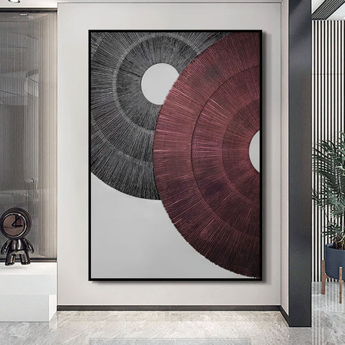 现代简约极简风抽象客厅高级感餐厅装饰画卧室挂画主卧房间壁画