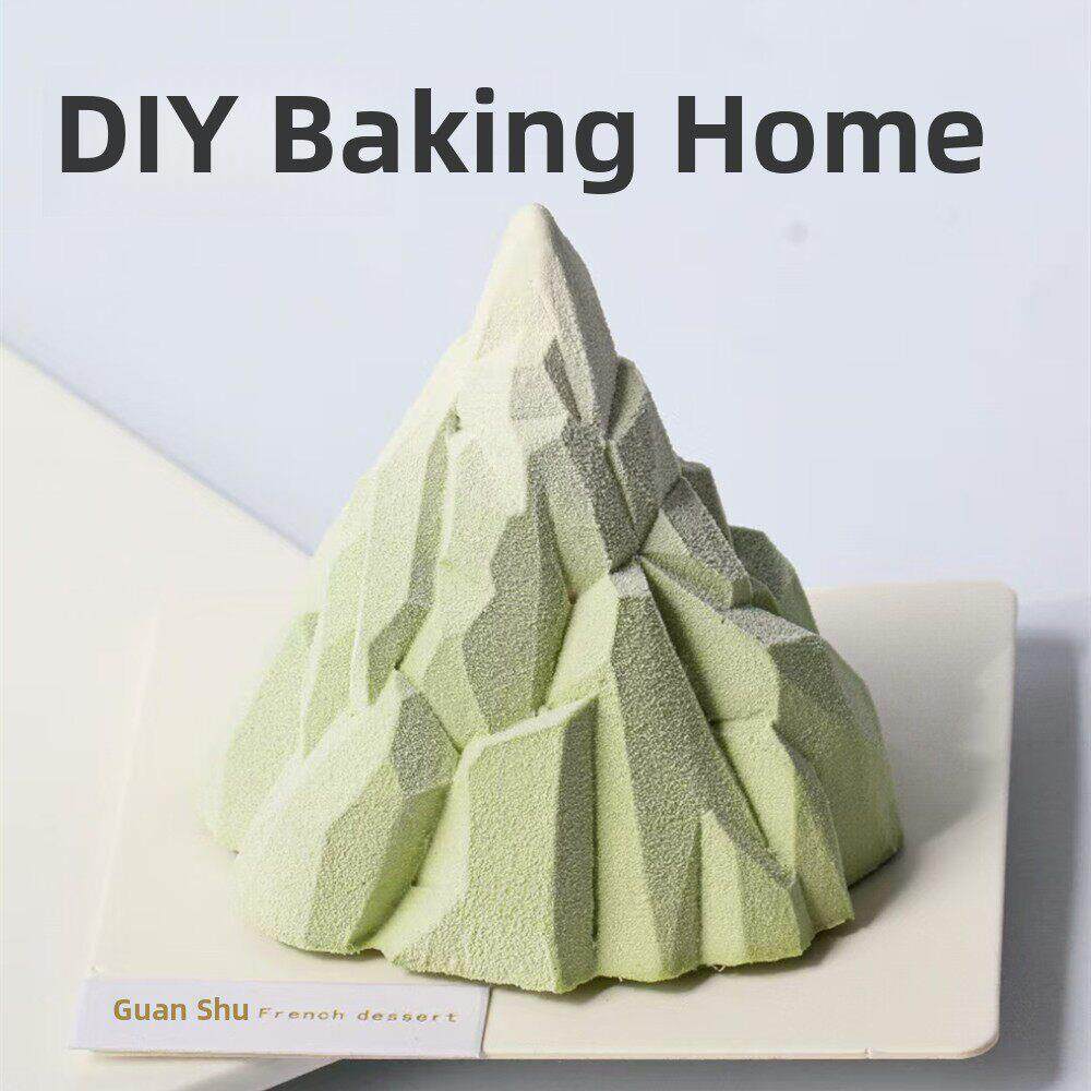 3D立体冰山慕斯蛋糕模具雪山硅胶法式西点模火山香薰蜡烛手工皂模