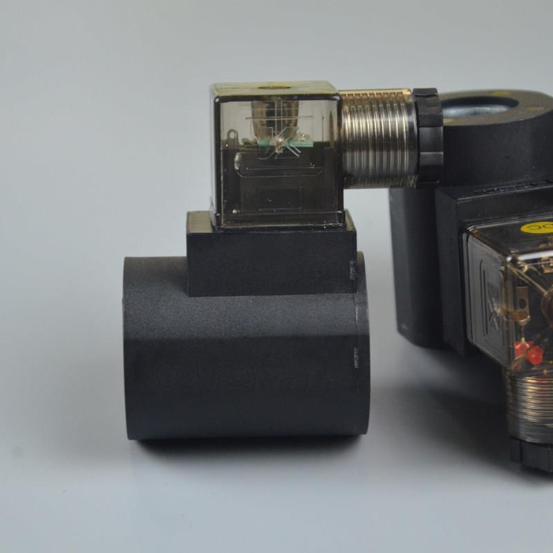 插装电磁阀13孔16孔液压线圈 DC12V 24V AC220V 孔高37mm 51mm