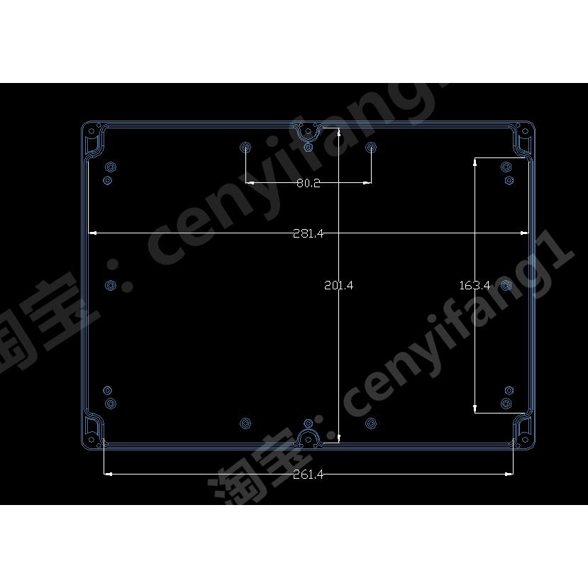 塑料外壳/接线盒/安防监控电源防水盒36号:210*290*100